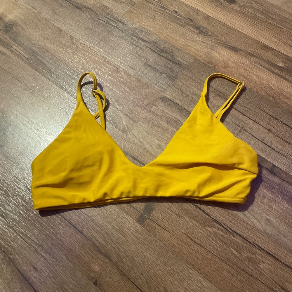 zaful yellow swim top